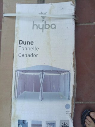 Cenador Plegable Beige y Gris