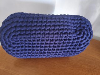 Clutch donna blu uncinetto
