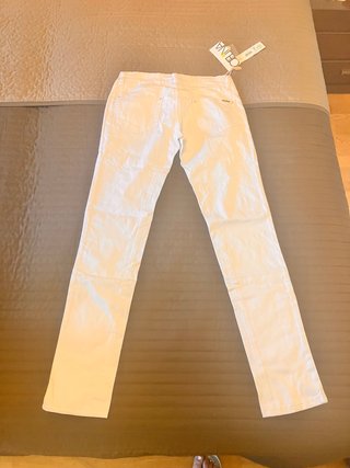 Pantalones vaqueros blancos T.42