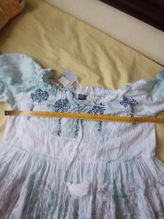 Vestido playero bordado talla L