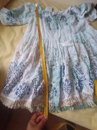 Vestido playero bordado talla L
