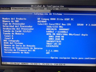 Ordenador HP 8000 Elite USDT