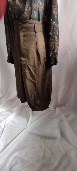 Pantalón bombacho marrón chocolate Talla L