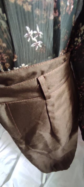 Pantalón bombacho marrón chocolate Talla L