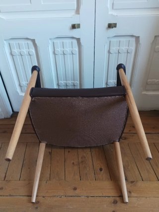 Silla Gamboa Piel y Madera