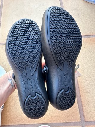 Merceditas Crocs Negras Talla 33-34