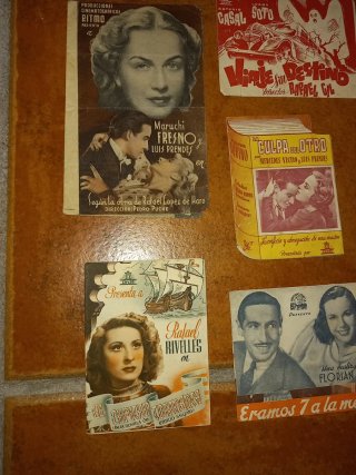 Programas de mano cine antiguos dobles