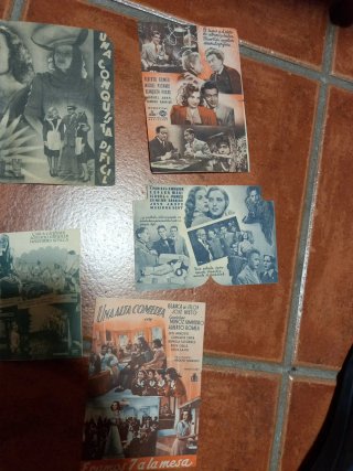 Programas de mano cine antiguos dobles