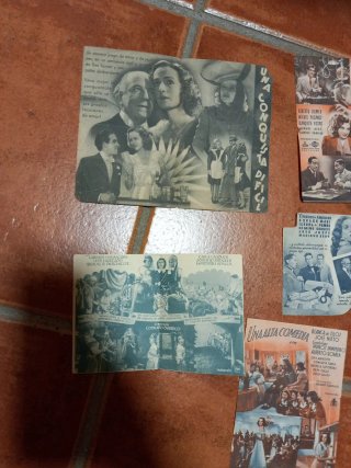 Programas de mano cine antiguos dobles