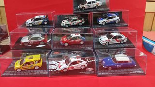 10 modellini rally 1/43 in box