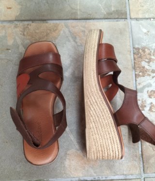 Sandalias sam&dave marrón y naranja