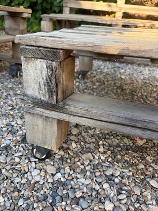 Conjunto Sofás Palets Exterior + Mesa