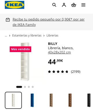 Estantería Billy IKEA 40x28