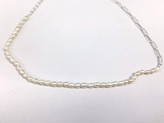 Collar Plata 925 con Perlas 22cm