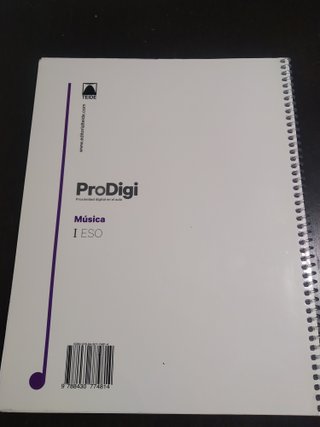 Libro Música 1º ESO Ed. Teide 2024