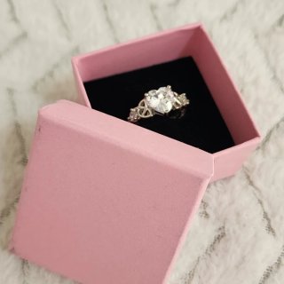 Anillo Plata 925 Corazón Circonita