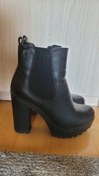 Botines negros tacón plataforma