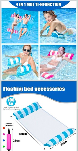 Hamaca inflable piscina 130x80cm