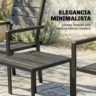 Conjunto Jardín 3 Piezas: 2 Sillas y Mesa