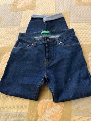 Pantalón Vaquero Benetton Azul Talla 30