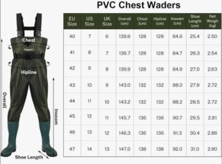 Traje de agua Vigoreel verde, talla 40 la bota