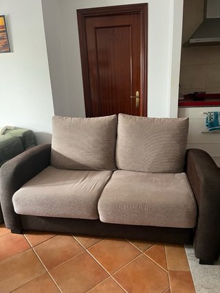 Sofá Cama 2 Plazas Beige