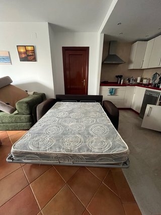 Sofá Cama 2 Plazas Beige