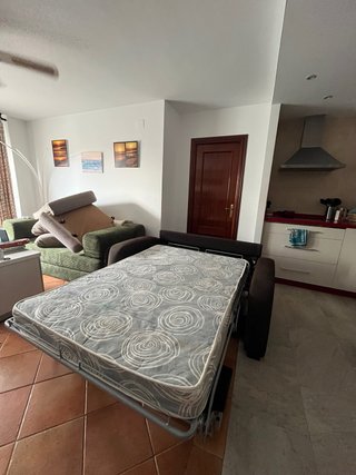Sofá Cama 2 Plazas Beige