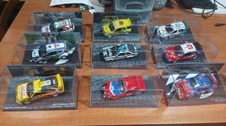 10 modellini rally 1/43 in box
