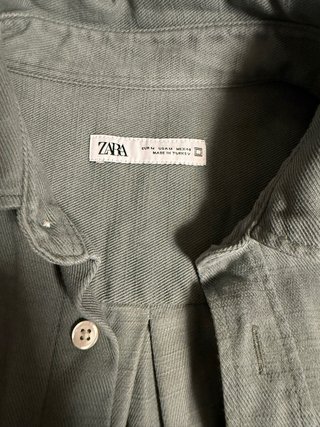 Sobrecamisa ZARA Verde Hombre Talla M