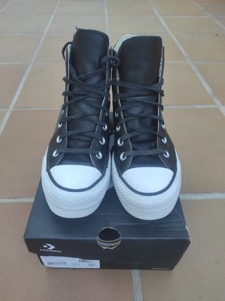 Zapatillas Converse Piel Bota Negras