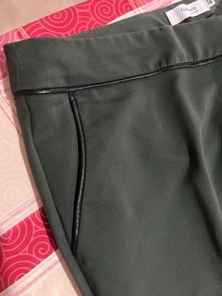 Pantalón pirata Formula Joven verde mujer talla 40