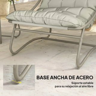 Conjunto Jardín 2 Sillas Lounge + Mesa