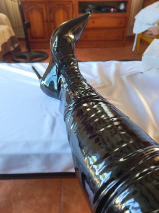 Botas para mujer altas de charol