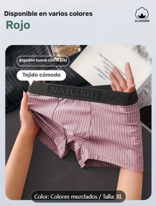 Pack 4 Calzoncillos de Algodón Talla XL