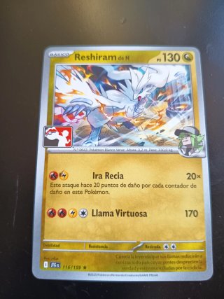 Reshiram de N JTG ES 116/159 PPS7