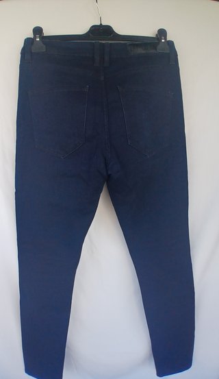 Pantalón vaquero elástico chico azul oscuro, 40