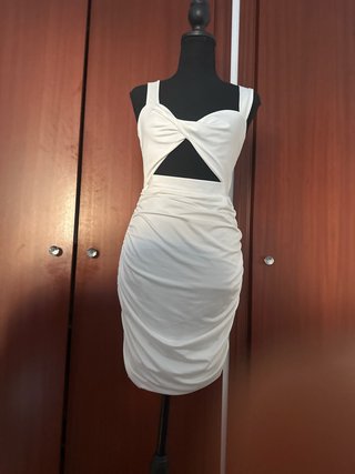 Vestido blanco mini talla M
