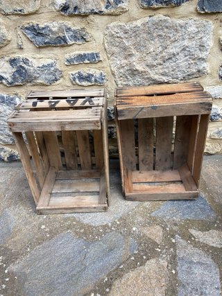 3 Cajas de Madera Antiguas lote