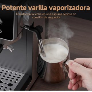 Cafetera espresso con molinillo