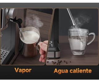 Cafetera espresso con molinillo