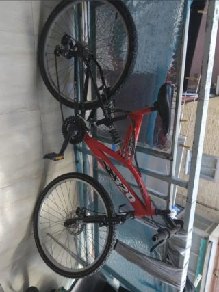 Bicicleta Doble Suspensión Roja