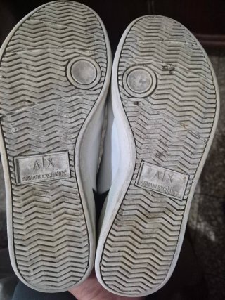 Zapatos Armani Exchange Blancos y Rojos originales