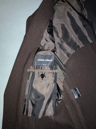 Americana de verano Giorgio Armani Marrón