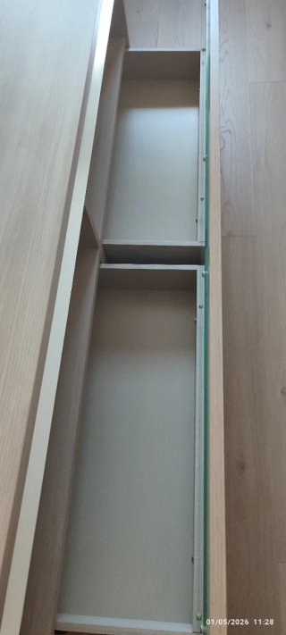 Mueble TV madera y cristal