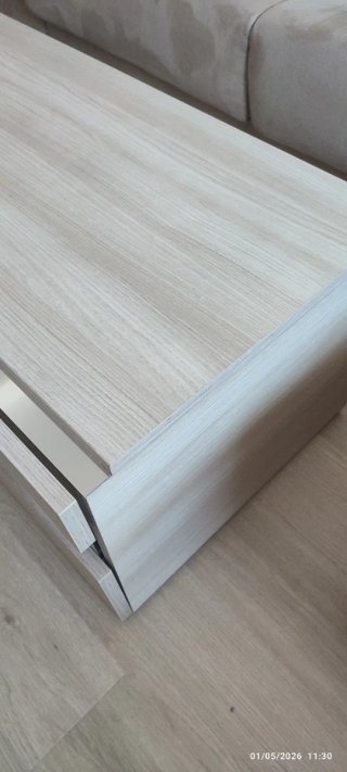 Mueble TV madera y cristal