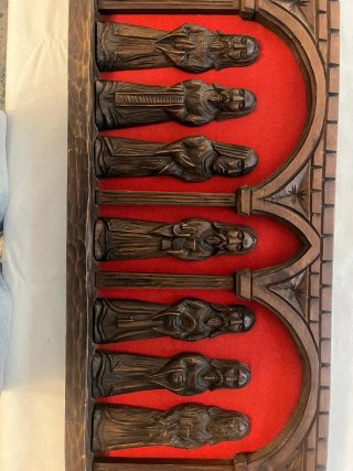 Cuadro religioso madera maciza tallada
