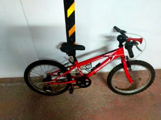 Bicicleta Montaña Speed Roja Rueda 20