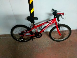 Bicicleta Montaña Speed Roja Rueda 20