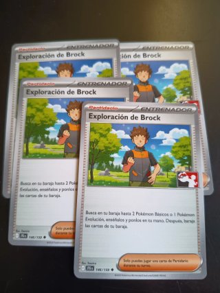 Carta Pokémon Exploración de Brock 146/159 JTG